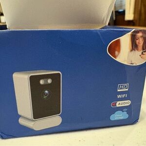 Smart WiFi Security Camera - Black and Gray